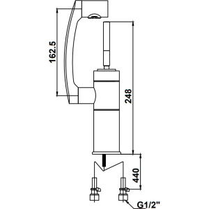 Смеситель для раковины Kaiser Merkur 27011