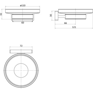 Мыльница Sapho Olymp 1321-02