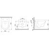 Комплект Унитаз подвесной AM.PM Sense C741701SC безободковый, с микролифтом + Инсталляция TECE Now 9400412 4 в 1 с кнопкой смыва