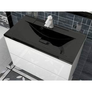 Купить Раковина Stella Polar Корвет SP-00000903 65, на стиральную машину, черный металлик в Москве с доставкой Раковина Stella Polar Корвет SP-00000903 65, на стиральную машину, черный металлик