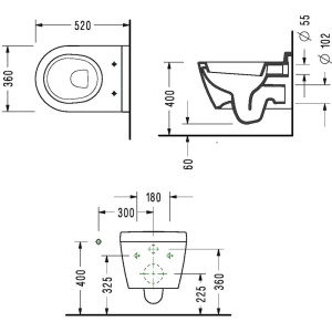Унитаз подвесной Serel Smart SM25SL с микролифтом