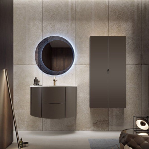 Купить Тумба с раковиной Cezares Eden 91 grigio talpa opaco, раковина 50177 в Москве с доставкой Тумба с раковиной Cezares Eden 91 grigio talpa opaco, раковина 50177