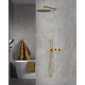 Душевой комплект Timo Saona SX-2349/17SM С ВНУТРЕННЕЙ ЧАСТЬЮ, золото матовое