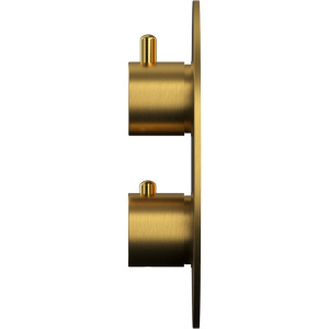 Термостатический смеситель WHITECROSS Y Y1236GLB С ВНУТРЕННЕЙ ЧАСТЬЮ, для ванны с душем, брашированное золото