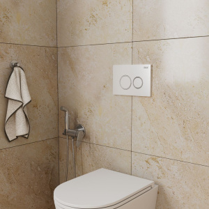 Кнопка смыва D&K Bayern, белая