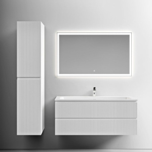 Купить Тумба с раковиной Sancos Snob T 120 см, bianco, раковина CN7017 в Москве с доставкой Тумба с раковиной Sancos Snob T 120 см, bianco, раковина CN7017