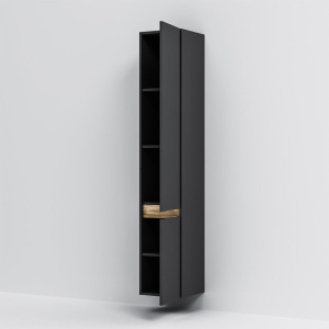 Купить Шкаф-пенал AM.PM X-Joy 30 R, подвесной, черный матовый в Москве с доставкой Шкаф-пенал AM.PM X-Joy 30 R, подвесной, черный матовый