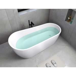 Акриловая ванна Ceruttispa Viva 9127 170x75 см, отдельностоящая, овальная, с ножками