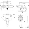 Купить Смеситель для ванны с душем Lemark Atlantiss LM3254C в Москве с доставкой Смеситель для ванны с душем Lemark Atlantiss LM3254C