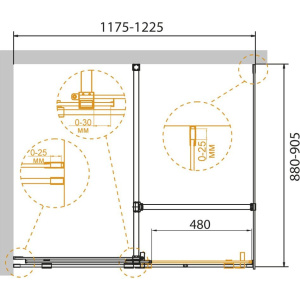 Купить Душевой уголок Cezares Stream AH 1 120/90 C Cr в Москве с доставкой Душевой уголок Cezares Stream AH 1 120/90 C Cr