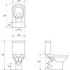 Купить Унитаз-компакт Cersanit Carina Clean On 011 3/5 DPL EO slim в Москве с доставкой Унитаз-компакт Cersanit Carina Clean On 011 3/5 DPL EO slim