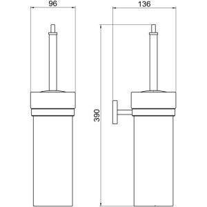 Купить Ершик для унитаза Aquatek Бетта AQ4610MB черный в Москве с доставкой Ершик для унитаза Aquatek Бетта AQ4610MB черный
