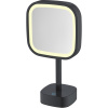 Косметическое зеркало Java S-M331H с подсветкой, поворотное, черное