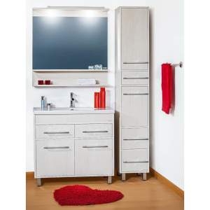 Купить Зеркало Бриклаер Чили Чили 90 светлая лиственница С, с подсветкой и полкой в Москве с доставкой Зеркало Бриклаер Чили Чили 90 светлая лиственница С, с подсветкой и полкой