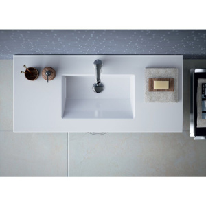 Тумба с раковиной Jacob Delafon Tolbiac 100 белый лак, раковина EXUA112