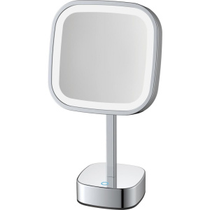 Купить Косметическое зеркало Java S-M331 с подсветкой, поворотное, хром в Москве с доставкой Косметическое зеркало Java S-M331 с подсветкой, поворотное, хром