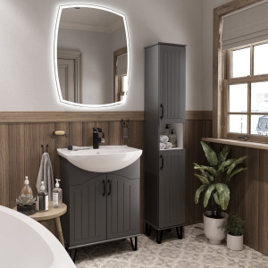 Мебель для ванной DIWO Сочи 65, антрацит