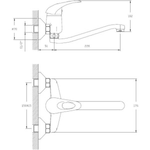 Смеситель для раковины Haiba HB03 HB4603