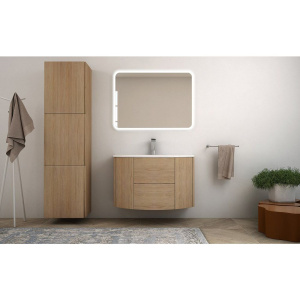 Купить Тумба с раковиной Cezares Eden 91 rovere tabacco, раковина 50177 в Москве с доставкой Тумба с раковиной Cezares Eden 91 rovere tabacco, раковина 50177