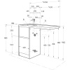Тумба с раковиной AQUATON Лондри 40 L, дуб кантри