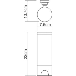 Диспенсер для ватных дисков Wasserkraft K-1079