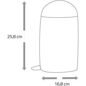 Мусорное ведро Ridder Ed 2170681 3 л, медный металлик