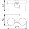 Держатель для зубных щеток Haiba HB19 08 двойной
