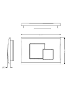 Кнопка хром нажимная для инсталляции Квадратная WeltWasser MARBERG 507 SE CR (10000005953)
