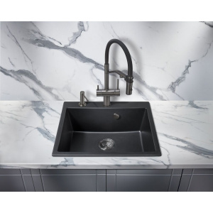 Купить Смеситель для кухни Milacio Ultra MCU.557.TB total black, с гибким изливом в Москве с доставкой Смеситель для кухни Milacio Ultra MCU.557.TB total black, с гибким изливом