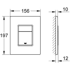 Купить Кнопка смыва Grohe Skate 38732GN0 золото в Москве с доставкой Кнопка смыва Grohe Skate 38732GN0 золото