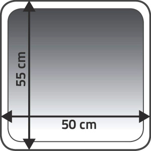Коврик Ridder Marmor 7105807 серый, 55х50