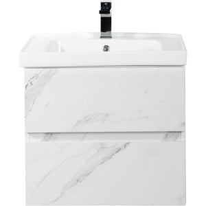 Тумба с раковиной Art&Max Techno подвесная, 60, монти мрамор