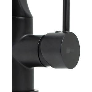 Смеситель для кухни Lemark Soul LM6007BL с гибким изливом, черный