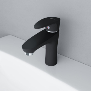 Купить Смеситель для раковины Dorff Alpha D9021000BL черный в Москве с доставкой Смеситель для раковины Dorff Alpha D9021000BL черный
