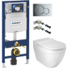 Комплект Унитаз подвесной BOCCHI Taormina Arch 1012-001-0129 белый + Крышка A0336-001 с микролифтом, глянцевая белая + Инсталляция Geberit Duofix UP 320 111.300.00.5 + Кнопка Sigma 01 115.770.21.5 хром + Крепления 111.815.00.1 к стене