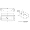 Акриловая ванна AM.PM Inspire V2.0 180x80 см, с каркасом, со шторкой