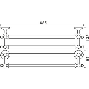 Полотенцедержатель Art&Max Antic AM-E-2648Q