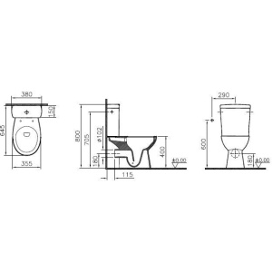 Купить Унитаз-компакт VitrA S10 9864B003-7201 с микролифтом в Москве с доставкой Унитаз-компакт VitrA S10 9864B003-7201 с микролифтом