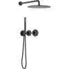 Душевой комплект Timo Saona SX-2359/03SM С ВНУТРЕННЕЙ ЧАСТЬЮ, с термостатом, черный