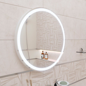 Зеркало круглое DIWO Ростов, 55 с подсветкой светодиодной, круглое, сенсорное управление, настенное, российск