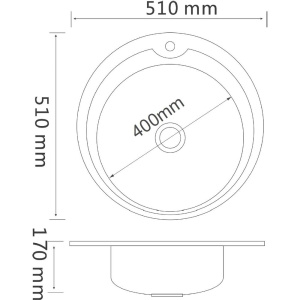 Мойка кухонная РМС MD6 MG6-51