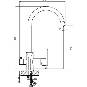 Купить Смеситель для кухни Haiba HB805-7 HB76805-7 в Москве с доставкой Смеситель для кухни Haiba HB805-7 HB76805-7