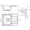 Мойка кухонная Domaci Римини DG В-435 бежевая