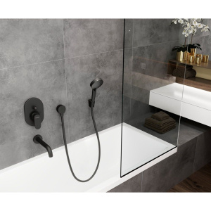 Излив Hansgrohe Vernis Blend 71420670 для ванны, черный