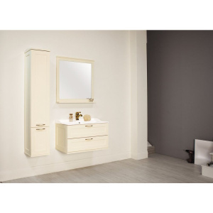 Купить Тумба с раковиной AQUATON Леон 80 дуб бежевый в Москве с доставкой Тумба с раковиной AQUATON Леон 80 дуб бежевый