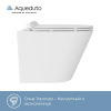 Унитаз подвесной Aqueduto Cone Tornado CONT0110 безободковый, с микролифтом, белый матовый