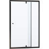 Душевая дверь в нишу RGW Passage PA-02B New 80x185, профиль черный, стекло прозрачное