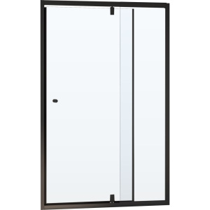 Душевая дверь в нишу RGW Passage PA-02B New 80x185, профиль черный, стекло прозрачное