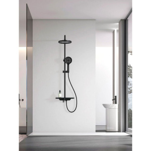 Душевая стойка AQUAme AQM8002B черный