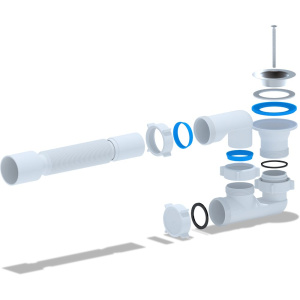Купить Сифон для поддона АНИ пласт E215 в Москве с доставкой Сифон для поддона АНИ пласт E215